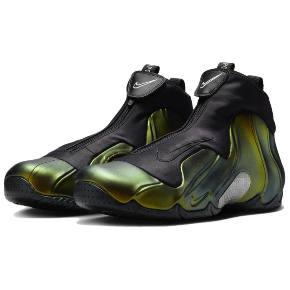 Nike Air Flightposite Mens Size 12.5 Shoes Metallic Green-Goblin 2024 FV5582-700